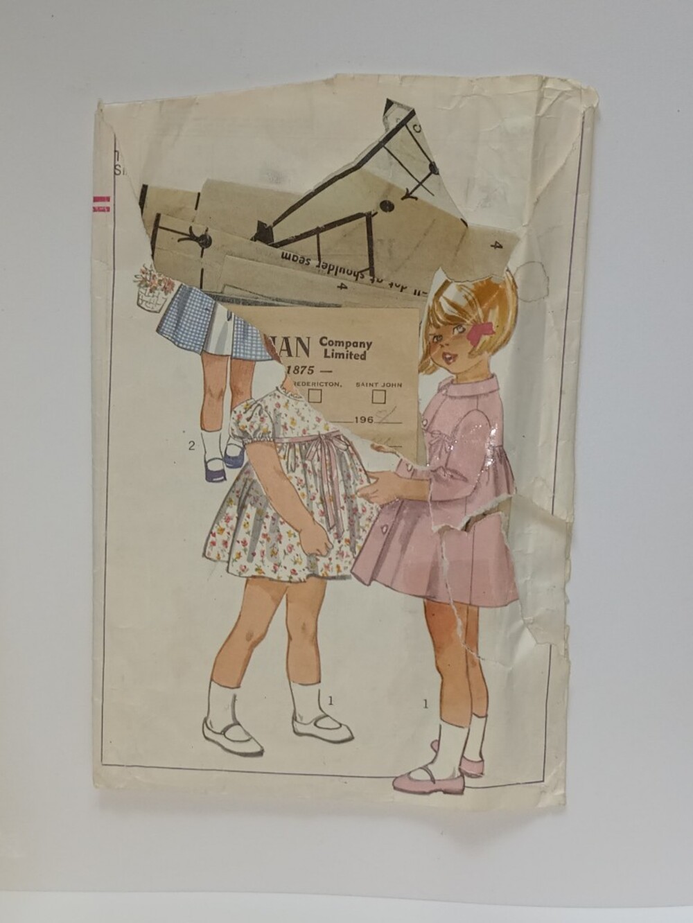 Simplicity #6426 Sewing Pattern Toddler coat and dress 1966 Size 4